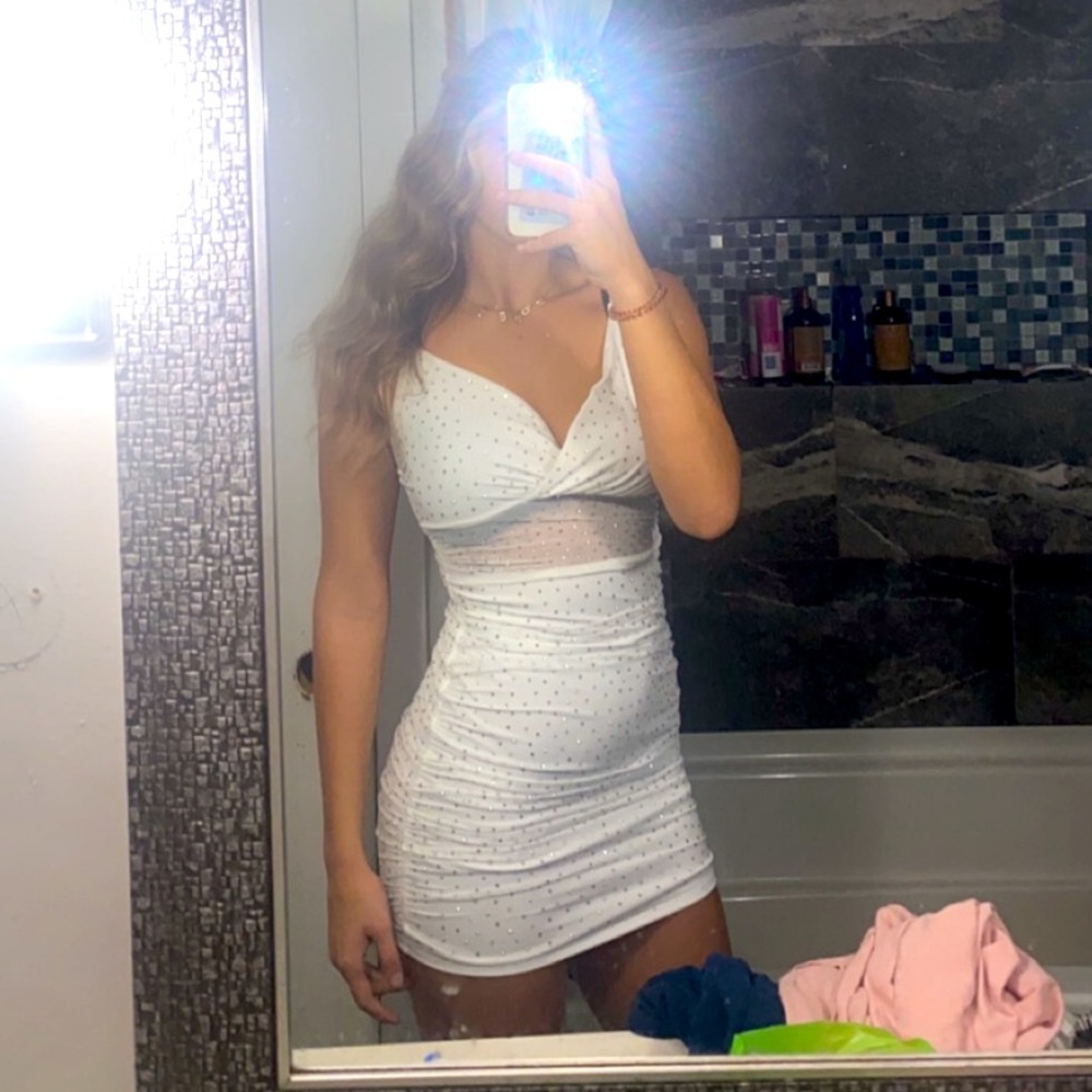 White short dress